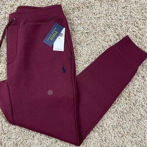 Polo Ralph Lauren Men’s Double-Knit Jogger Pants Wine, Size Small (New)